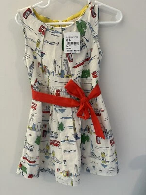 Nuevo con etiquetas Vestido Mini Boden Estampado Ciudad de Londres Niñas Pequeñas 1.5 - 2T Foto 1 de 4
