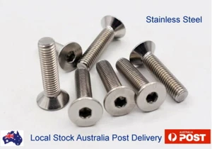 M4 M5 M6 M8 Bolt Countersunk Hex Socket Head 304 Stainless Steel Allen Screw - Picture 1 of 1