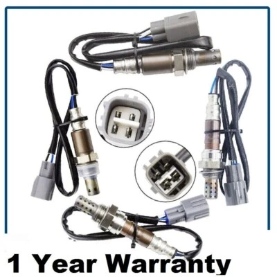 4PC Oxygen O2 Sensor 1&2 For Toyota Highlander 2.4L Upstream+Down 2001 2002 2003 Foto 1 de 4