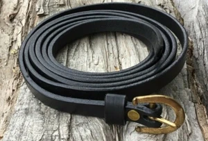 1/2" Wide X Slender Medieval Horseshoe Buckle Belt SCA Faire Sword Rennie Knight - Picture 1 of 1