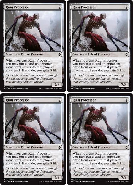 MTG - 4x RUIN PROCESSOR - Battle for Zendikar (C) - Image 1 of 1