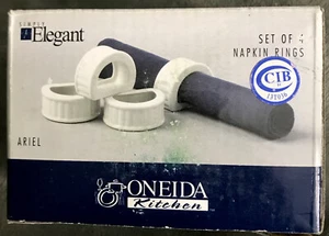 Oneida Kitchen Set Of 4 Napkin Rings - Picture 1 of 3