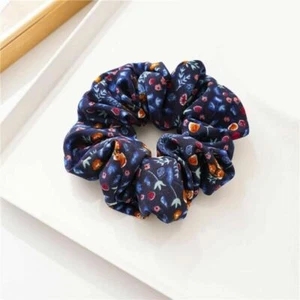 Fashion Elastic Hair Tie Rubber Bands Floral Scrunchie Ponytail Holder Hair Ring - Picture 1 of 15
