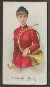 ATC A.T.C. (USA)-MUSICAL INSTRUMENTS 1895 (TYPESET BACK)- FRENCH HORN - Picture 1 of 2