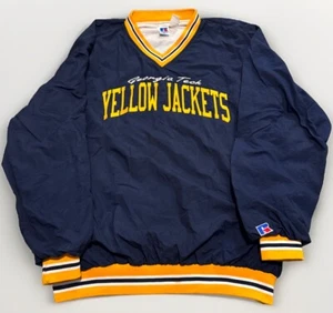 Vintage Georgia Tech Yellowjackets Russell Athletic Windbreaker Pullover 2XL - Picture 1 of 6