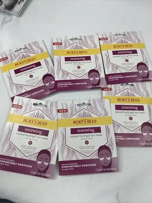 (6) Máscara de ojos de hidrogel natural renovadora Burt's Bees para mujeres de un solo uso Foto 1 de 4