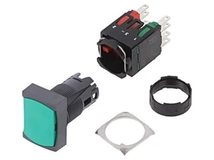 XB6DA35B Schalter: Druck Stab.Pos: 1 NC + NO 16mm grün Fehlen Pos: 2 SCHNEIDER E - Picture 1 of 1