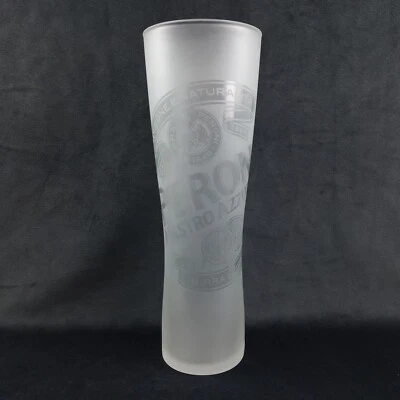 Peroni Nastro Azzurro Italian Beer Glass Huge 500mL Frosted Bar Collectable - image 1 of 4