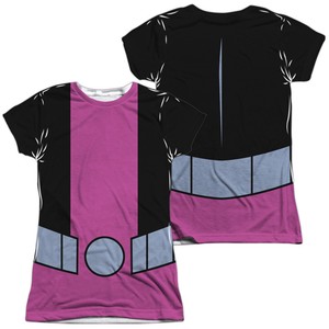 Teen Titans Go! "Beast Boy Uniform" Girl's Junior Dye Sublimation Babydoll Tee