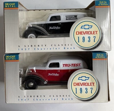 Camión Chevy 1937 con panel Liberty Classics Master Mechanic lote de valor real dañado Foto 1 de 4