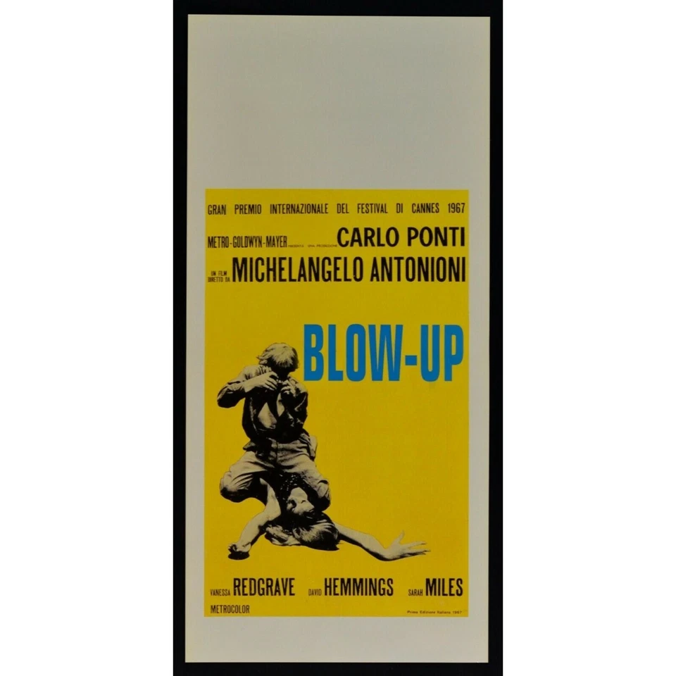 Plakat Blow Up Michelangelo Antonioni Redgrave Hemmings Yellow Kino B235 - Bild 1 von 1