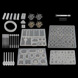 229pcs Resin Casting Silicone Molds Epoxy Spoon Kit Jewelry Making Pendant Craft - Picture 1 of 8