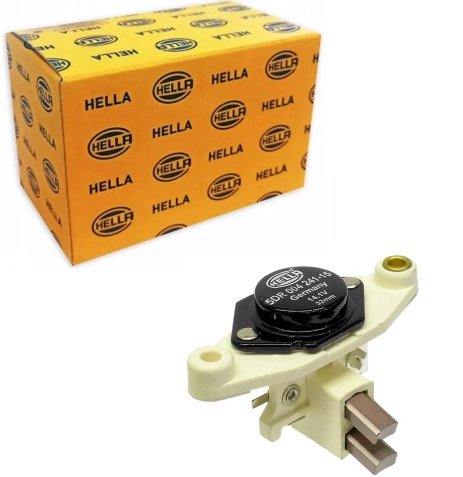 Regulador de voltaje Hella para 83-94 Mercedes BMW Porsche VW Audi Alfa con cepillos Foto 1 de 1