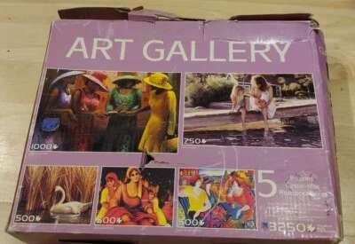 Sure-lox Art Gallery 5 Pack Puzzle 3250 Piece Jigsaw 8052Y Artwork Women Color - Image 1 of 2