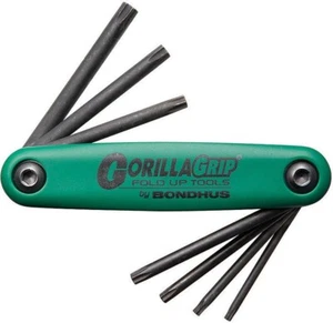 Llave plegable Bondhus Gorilla de seguridad resistente a la manipulación Torx Star T7-T25 - Imagen 1 de 5