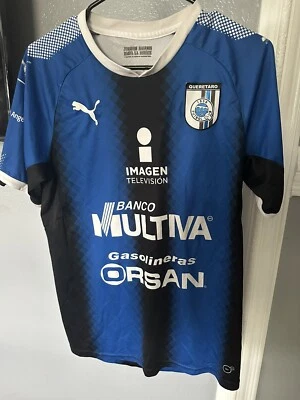Camiseta local Querétaro 2006 Puma rara auténtica pequeña fútbol azul #445 Foto 1 de 4