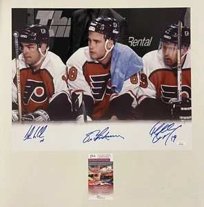 Eric Lindros,LeClair, Renberg Autograph Signed Flyers Legion Of Doom 16x20 JSA  - Picture 1 of 1