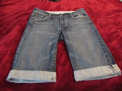 CASA BLANCA MERCADO NEGRO, BERMUDA MUJER AZUL ALGODÓN PUÑOS, TALLA 4 Foto 1 de 4