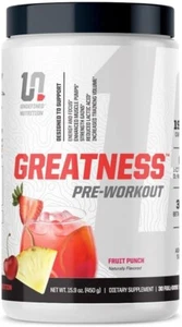 Undefined Nutrition Greatness Pre-Workout (30 Servings) Fruit Punch - Picture 1 of 6