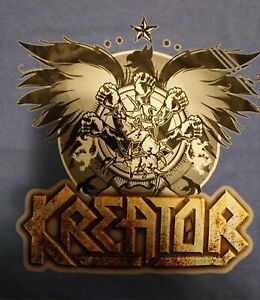 KREATOR Thrash Metal Band T-Shirt Light Blue Size Large Mens By Athletic Works