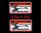 2 Auto Mechanic FLAT RATE Decals 2x4 inches for Snap on tool box cart krl