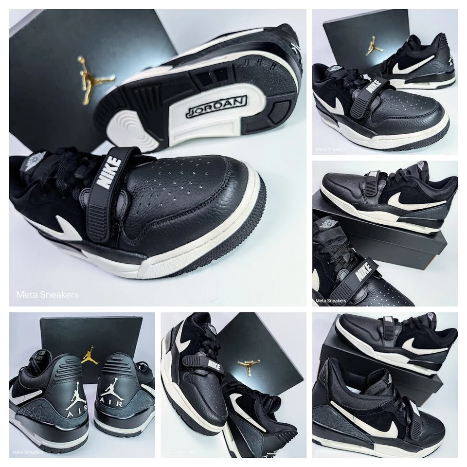 Air Jordan EE. UU. 12,5 Para hombres Negro/Blanco Nike Retro 23 Legacy 312 Bajo CD7069 001 NUEVO EN CAJA Foto 1 de 4