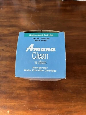 Amana Clean 'n Clear Refrigerator Replacement Cartridge Filter WF401 Model WF40 - Image 1 of 4