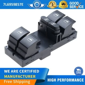 7L6959857E Front Driver Door Master Window Switch Cuntrol Button For VW Touareg - Picture 1 of 5