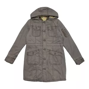 Marks & Spencer Parka Jacket Coat with Hood Padded Sherpa Lined Girls Size 13-14 - Picture 1 of 7