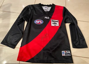 Matthew Lloyd Hand Signed AFL Essendon 2000 FILA M Jumper Jersey 18 Long Sleeve - Picture 1 of 11