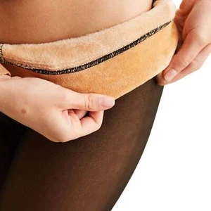 Fleece-Lined Thermal Pantyhose for Women – High-Waisted, Sheer Look, Warm & Stre - Picture 1 of 10