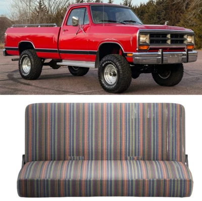 Cubiertas de asiento de auto manta de sillín de banco para camionetas pickup de tamaño completo para Dodge W150 W250 Foto 1 de 4