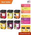 Fruity Herbal Tea Sampler - 6 Flavor Assortment - 18-20 Tea Bags Per Box
