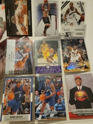9 tarjetas coleccionables de baloncesto de la NBA Caron Butler Wizards Lakers cubierta superior Foto 1 de 4