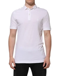 Camiseta Dolce & Gabbana Blanca Cuello Hombre Manga Corta Corona Hombre Auténtica - Imagen 1 de 5