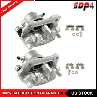 Front Set Brake Calipers w/Bracket Fits 1989-92 Chevrolet Tracker L4 1.6L - Image 1 of 4