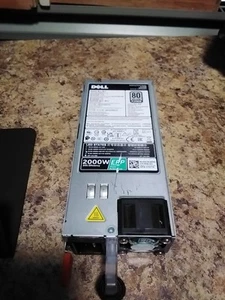0T8MTC Dell 2000W 80+ Platinum EPP Power Supply R740XD / R840 / R940, Z2000E-S1. - Afbeelding 1 van 3