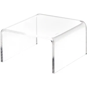 Plymor Clear Acrylic Short Square Display Riser, 1.5" H x 3" W x 3" D - Picture 1 of 3