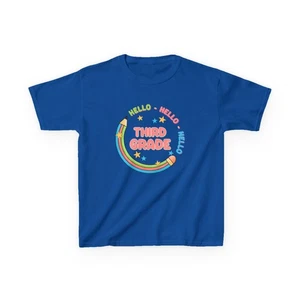 Colorful Third Grade Kids T-Shirt, Back to School Tee, Cute Teacher Gift, [...] - Picture 1 of 66