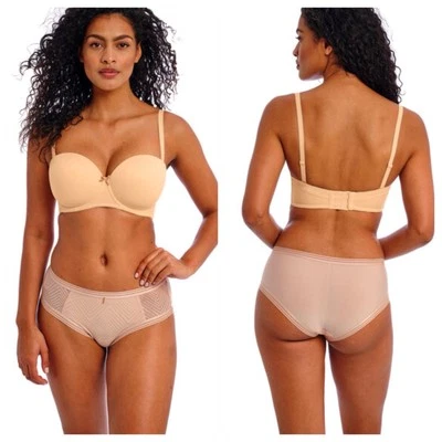 Новый с Ярлыками Freya Deco без бретелек трансформируемый бюстгальтер размер 34DDD голая AA4233NUE на косточках - Изображение 1 из 4