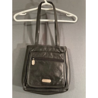 Bolso de hombro Hushpuppies de cuero negro Foto 1 de 4