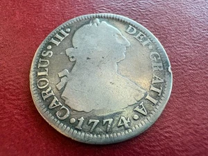 1774 Messico 2 Reales Argento• Mo F·M • Carlo III • KM 82,1 - Foto 1 di 6