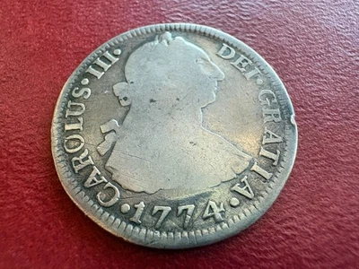 1774 Mexico 2 Reales Silver• Mo F·M • Charles III • KM 82.1 - Image 1 of 4
