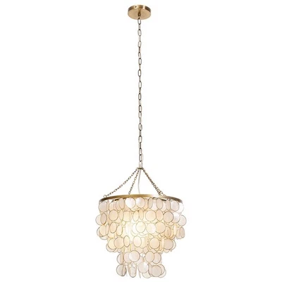 Deckenlampe Home ESPRIT Beige Gold Metall Perlmutt 50 W 40 x 40 x 48 cm - Bild 1 von 4