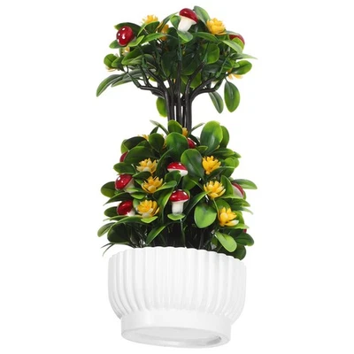  Desk Bonsai Tree Artificial Plant: Fake Indoor Plants for Office Home - Small - Image 1 of 4