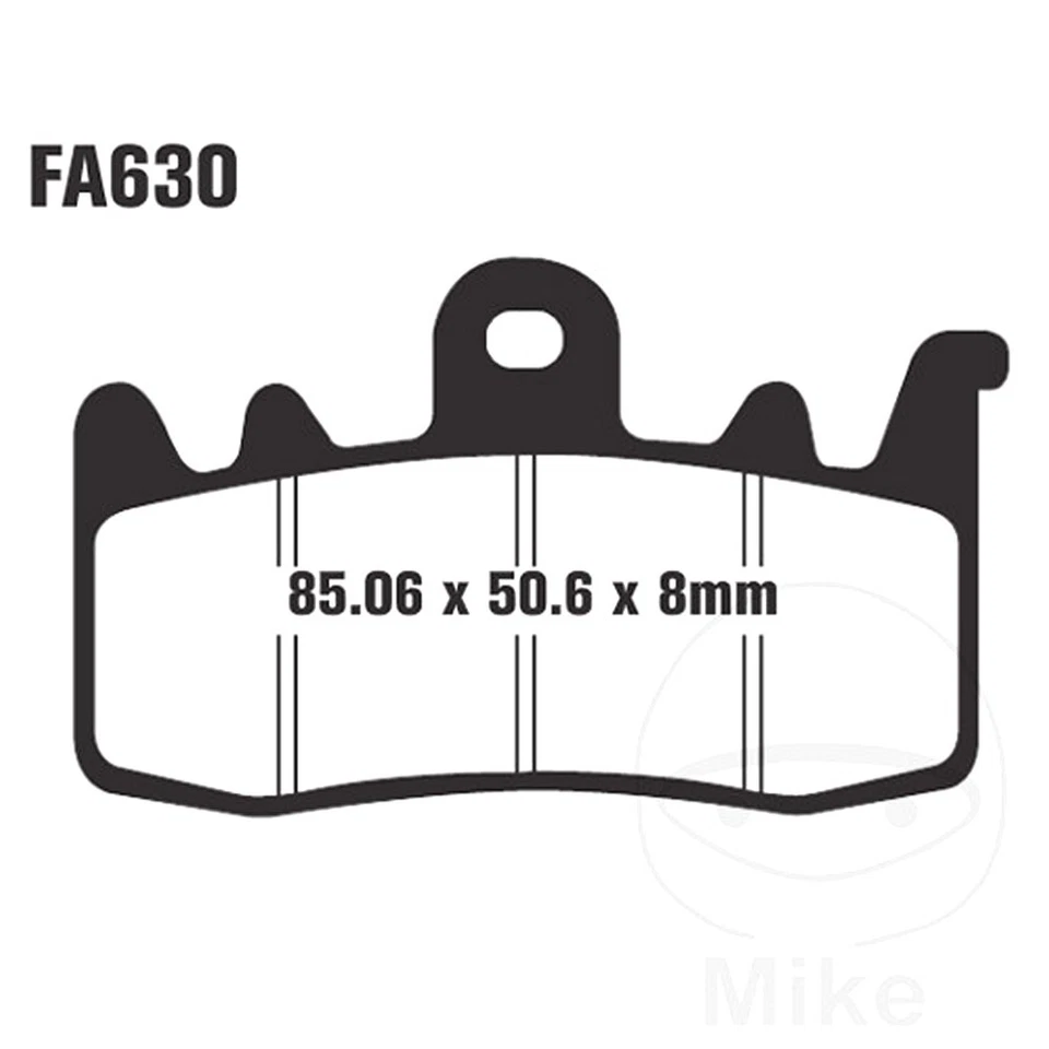 EBC Brake Pad Semi-Sintered FA630V Fits MV Agusta Turismo Veloce 2015-2023 — 第 1/1 张图片