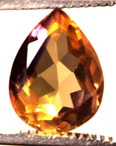 10.30 Cts. Natural Bi-Color Bolivia Ametrine Pear Shape Certified Gemstone - Picture 1 of 4
