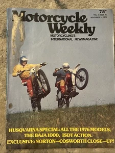 Motorcycle Weekly Cycling International Magazine, November 14, 1975, Husqvarna - Picture 1 of 3