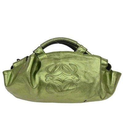 Loewe Metallic Green Lambskin Nappa Aire Tote Handbag 060708 145065 - Image 1 of 4