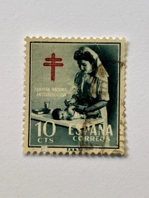 Spain Scott #RA35 - (1953) Used (Revenue) - Free Shipping - Image 1 of 2